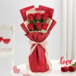 Buy Elegant Six Red Roses bouquet online in Jaipur for romantic gifting