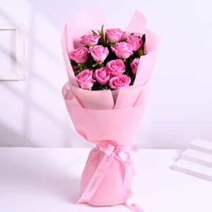 Buy Pink Roses Bouquet online in Jaipur for birthdays and special occasions