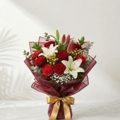 Buy Elegant Mixed Flower Bouquet online in Jaipur for gifting