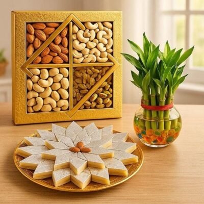 Buy Festive Sweets & Plant Combo online in Jaipur for festival celebrations
