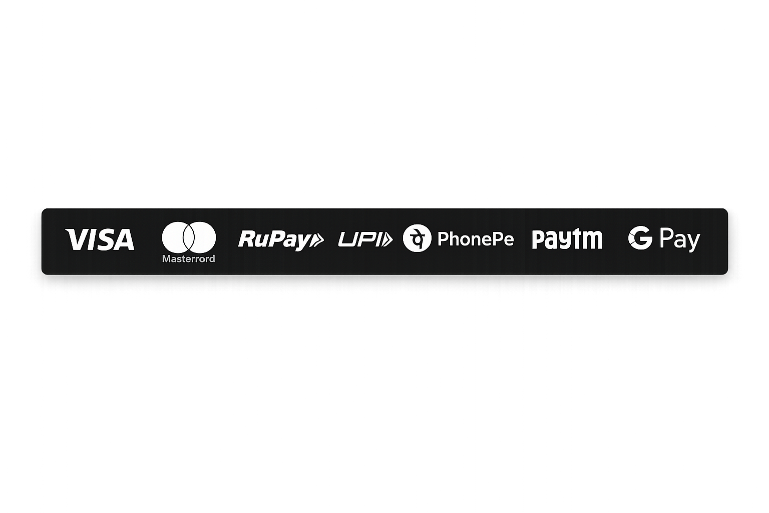 premium transparent payment strip