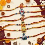6 Pcs Kids Cartoon Rakhi Combo
